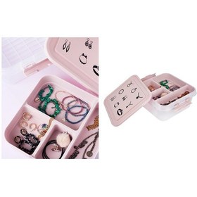 Resim Bijuteri Mücevher Kutusu - Çok Amaçlı Bölmeli Takı Saklama Kutusu Çok Renkli 