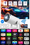 Resim Maybax Taşınabilir Android Projeksiyon Akıllı Sinema Projektör Ultra Hd 720P BT5.0 Wİ-Fİ6 Ekran Yansıtma 