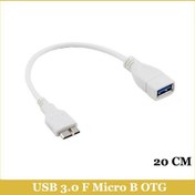 Resim Ti-Mesh Usb 3.0 Af / Microb Otg,Round,Nickel Beyaz - 20Cm 