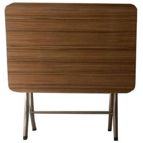 Resim Evistro Katlanır Ahşap Mutfak Ve Balkon Masası Meşe 70x110cm 