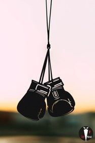 Resim Oyunzu Araba Süsü Metal Boks Eldiveni Dikiz Aynası Süsü Hediyelik 