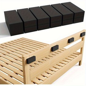 Resim 20 adet Siyah EVA Köpük Başlık Duvar Koruyucuları - 10 (15mm Kalınlık) ve 10 (5mm Kalınlık) Yatak ve Koltuk için Yastık Bantları, Çizik ve Hasarları Önlemek İçin Dayanıklı Mobilya Engelleri, Ayarlanabilir Raf Destek Çubukları Dahil, Mobilya Ped 