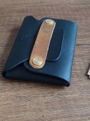 Resim sumerianwallet Deri Cüzdan Siyah - Avuçiçi Cüzdan Rfıd Kart Koruma Hediye 