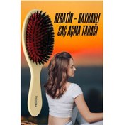 Resim Skygo Keratin Mikro Kaynak Saç Açma Fırçası Sağlıklı Ahşap 