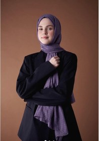 Resim Modakaşmir Moda Kaşmir Misto Pamuk Şal Lila Renk A.mor 