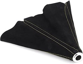 Resim Keenso Vites Topuzu Önyükleme Kapağı, Vites Kolu Toz Kapağı Önyükleme Körüğü Araç İç Süet Çoğu Araç Için Evrensel (B (sarı çizgi)) 