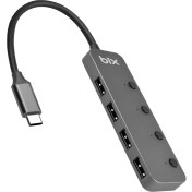 Resim Bix BX20HB Type-C to 4 Port USB 3.2 Hub Çoklayıcı 