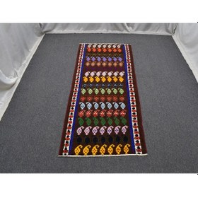 Resim Zehra Abla Halı Yeni El Dokuma Ender Herki Bukleli Pamuklu Bademli Yolluk Halı 6948 Çok Renkli 