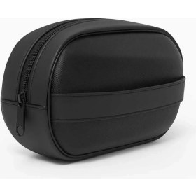 Resim Erkek Deri Portföy Clutch Traş Kozmetik Bakım ve Günlük El Çantası NEW351 - Siyah 