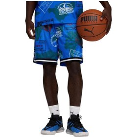 Resim 635061-02 Puma The Atw Dylan Aop 7" Short Erkek Şort Ve Kapri Mavi 635061-02 
