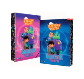 Resim Rafadan Tayfa Lastikli Kutu Klasör Öğrenci Klasörü 25x35 Cm 6369 Karışık 