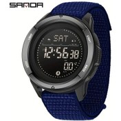 Resim Gaojunshop01 Sanda Erkek Spor Saati Adım Sayar Pusula Metronom Alarm Mavi Nylon Kordon Hediye Diğer 