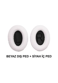Resim Bose Qc2 Kulaklık Pedi Qc25 Ae2 Qc2 Qc15 Qc35 Qc35Ii Süngeri Beyaz - Siyah 