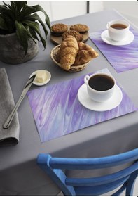 Resim Dekoratif Baskılı Keçe Amerikan Servisi, Supla 2'Li Servis Takım -405 Çok Renkli 