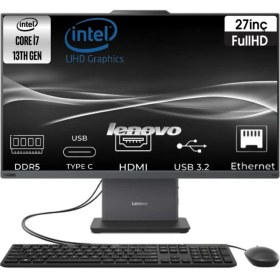 Resim Lenovo Thinkcentre Neo 50A 27 Gen 5 Intel Core I7 13620H 12SA000RTR-41 16GB 4tb W11PRO Aıo Masaüstü Bilgisayar 