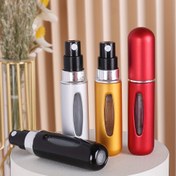 Resim 4 Adet 5ml Seyahat Parfüm Atomizer Dolumlu, Mini Kolonya Sprey Şişesi Boş, Küçük Traş Sonrası Taşınabilir Püskürtücü Sıvı Dağıtıcısı Için 
