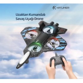 Resim Hediye Bahçesi F166 Uçak Drone 3 Bataryalı 