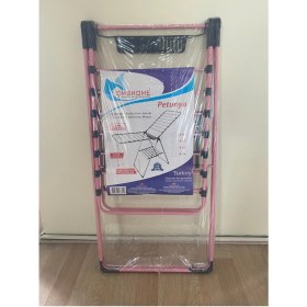 Resim UltraNova Pembe Metal Çamaşır Kurutmalık Askısı, Dayanıklı ve Şık Tasarım 