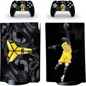 Resim Kt Grup Black Mamba Kobe Logo Playstation 5 Disk Edition Sticker Kaplama Seti 