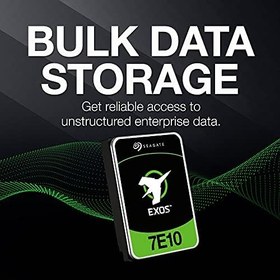 Resim Seagate Exos 7E10 8 TB Dahili Sabit Disk HDD - 3,5 İnç 512e/4Kn SAS 6 Gb/sn, 7200 RPM, İşletme, Veri Merkezi için 256 MB Önbellek ve 2M MTBF (ST8000NM017B) 