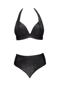 Resim Endeep Beria Kadın Yarım Dolgulu Simli Siyah Bikini Takımı Simli Siyah 