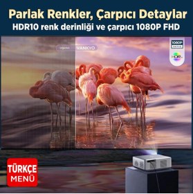 Resim Vankyo Performance V700G Android Google TV HDR10+ 4K Destekli Projeksiyon Cihazı +Auto Focus+Auto Ke 