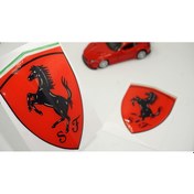 Resim Ferrari Scuderia Çamurluk Yanı 3d Damla Desen Logo Seti 