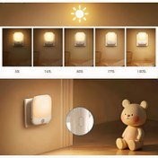 Resim 1 Adet/2 Adet Işık Sensörlü Gece Lambası, Ayarlanabilir Parlaklık Seviyeleri, Yatak Odaları, Koridorlar, Mutfaklar ve Banyolar İçin Uygun 