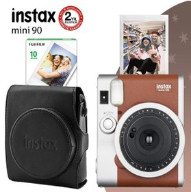 Resim Fujifilm Instax Neo 90 Classic Kahverengi Fotoğraf Makinesi ve Hediye Seti 3 