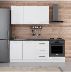 Resim Minar 210 Cm Mutfak Dolabı Beyaz 210-b6 