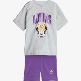 Resim adidas Disney Minnie Mouse Set Bebek Gri Şort Takım 