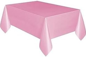 Resim MİSLİNA PARTİ EVİ Pembe Masa Örtüsü 120X180 Cm Doğum Günü Partisi Tek Kullanımlık Plastik Masa Örtüsü 