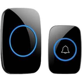 Resim Alfalink Kablosuz Kapı Zili Ledli Uzaktan Kumandalı Işıklı Kapı Zili Yüksek Sesli 300mt Uzun Mesafeli - 1 Buton + 1 Zil 