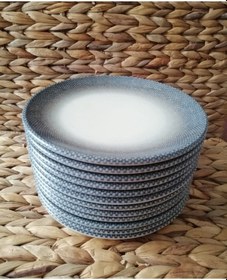 Resim Güral Porselen Petek 19 Cm 12 Adet Pasta Tabak 