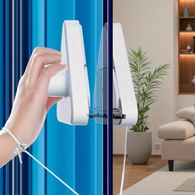 Resim 3-10Mm Kalınlığında Cam İçin Uygundur, Cam Yıkama Aracı ile Bir Arada Kullanılır - Manyetik Cam Temizleme Aracı, Yüksek Katlı Binalar İçin Özel Tasarım, Cam Yıkama Aracı ile Birlikte - Araba Camı Temizlemek İçin de Kullanılabilir 