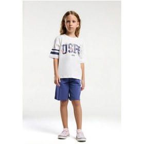 Resim U.s. Polo Assn. Kız Çocuk Beyaz Bermuda Takım Us2070 Beyaz 