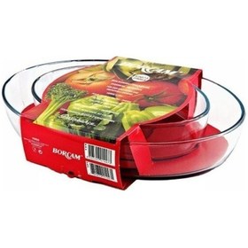 Resim 159033 Borcam 2'li Oval Tepsi Set Şeffaf 