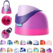 Resim Fortunelane Su Şişesi Kapağı - 16/24/32/40 Oz, Tek Tuşlu, Sızıntıya Karşı, Bpa-ücretsiz Pembe-pembe 