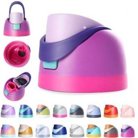 Resim Fortunelane Su Şişesi Kapağı - 16/24/32/40 Oz, Tek Tuşlu, Sızıntıya Karşı, Bpa-ücretsiz Pembe-pembe 