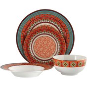 Resim Lucky Art Celeste Bone 24 Parça Yemek Takımı 
