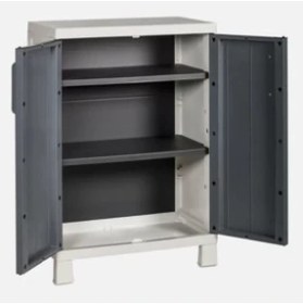 Resim Plastik Bahçe Dolabı, Temizlik Dolabı, Mutfak Dolabı, Plastik Dolap 65*38*93H cm 