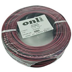 Resim Onli 2x0.50MM 100 M Siyah Hoparlör Kablosu 
