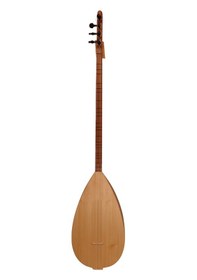 Resim Telli Çalgı Yapım Uzun Sap Sade Model Yaprak 42,5 Tekne Karaağaç Bağlama 