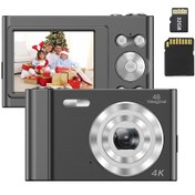 Resim Geeksen Andoer 4k Dijital Kamera Video Kamera 48mp 2.4 İnç Ips Ekran 