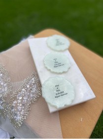 Resim GÜRLEK TEKSTİL 25 Adet Epoksi Magnet Söz Nişan Nikah Kına Düğün Hediyeliği Kuran Hatırası Sünnet Mevlüt- 