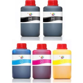 Resim QC Epson SureColor SC T5200DMFP Uyumlu Yazıcı Mürekkep Seti 500ml 5 Renk 