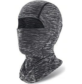 Resim Jeemson Kış Motosiklet Bisiklet Sıcaklık Sağlama Fantezi Bandana, İçin Hafif Polar Fleece Rüzgar Engeli Maske, Siyah Gri Renk Seçenekli 