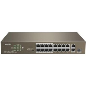Resim Tenda Tef1118p-16-150w 16fe Poe Port 150w 1ge Uplink 1xcombo Sfp Switch 