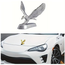 Resim Tongdashop 3d Metal Araba Çıkartması Uçan Kartal Motor Kapağı Dekoratif Silvery Evrensel Logo 