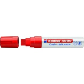 Resim Edding 4090 Kara Tahta Ve Cam Için Tebeşirli Kalem 15 Mm Kırmızı 